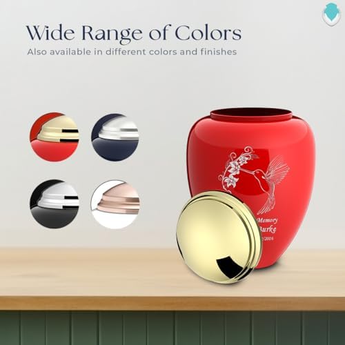 GetUrns Personalized Hummingbird Cremation Urn for Adult Ashes