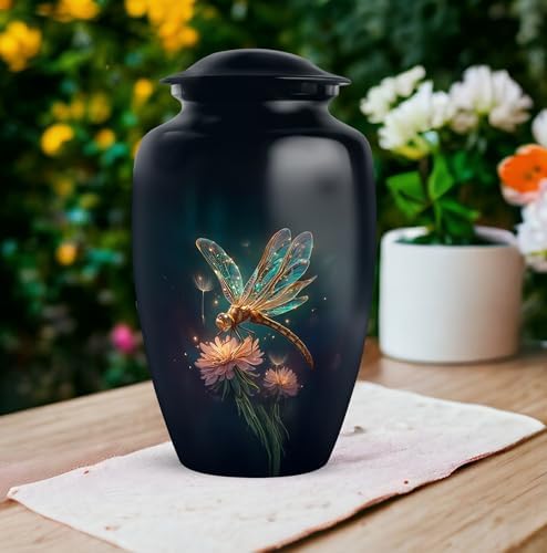 Dragonfly Urns for Human Ashes - 10 Inch Large Cremation Urn