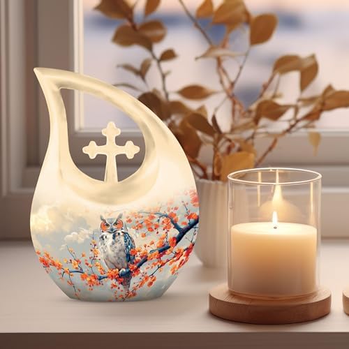 JAGLASH Owl Cremation Urns for Human Ashes Adult Men Women
