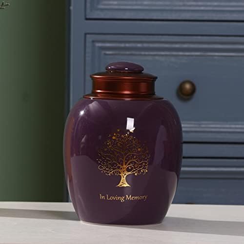 Youdear Memorials Medium Ceramic Urn for Human Ashes