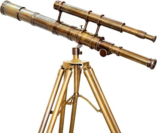 Nautical Sailor Brass Telescope Tripod Decor