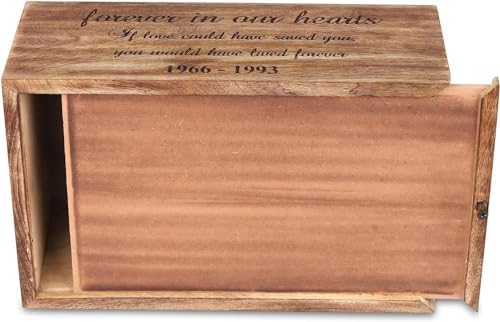 Personalized Wooden Cremation Urn Tree With Bird Design