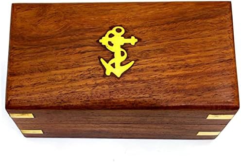 Nautical Brass Spyglass Telescope with Wood Box