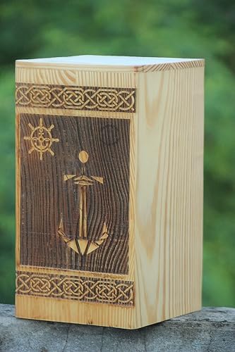 Anchor Handmade Urns Royal Memory Large Size 220 Cu In Urn for Human Ashes