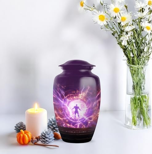Aliens Themed Cremation Urn for Adult - 10 Inch Large Size