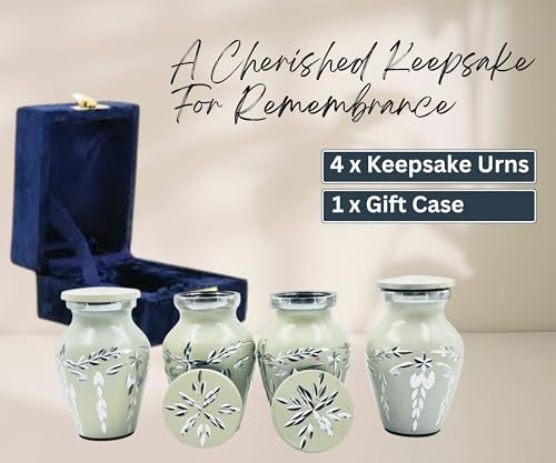 Nova Niche Set of 4 Mini Cream Cremation Urns