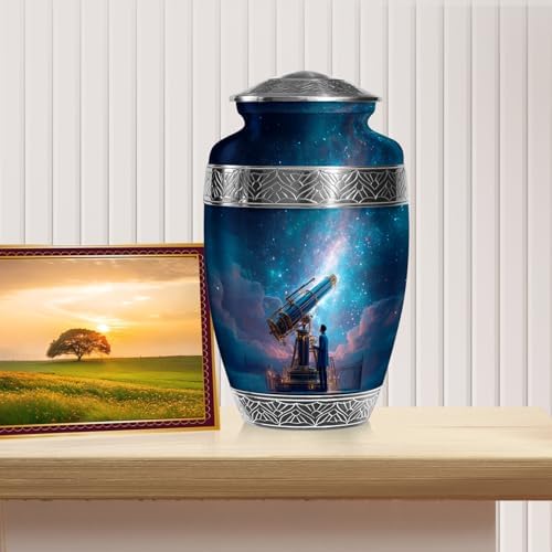 Telescope Urn for Adult Ashes - 10 Inch Cremation Urn