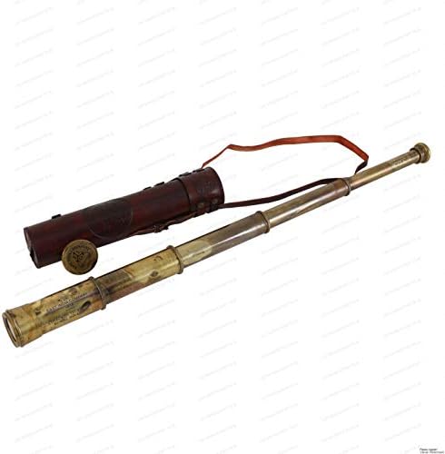 Handmade Brass Telescope 1818 Spyglass Replica Antique 32 Inch Tracker