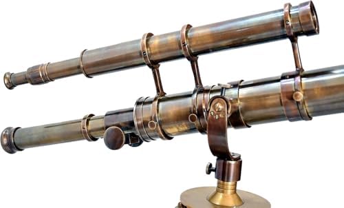 Nautical Sailor Brass Telescope Tripod Decor