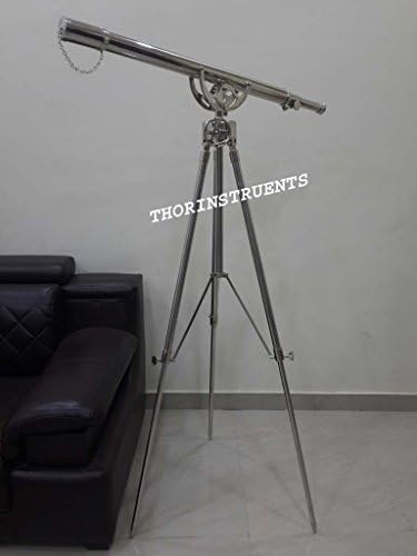 Nautical Brass Telescope With Adjustable Stand