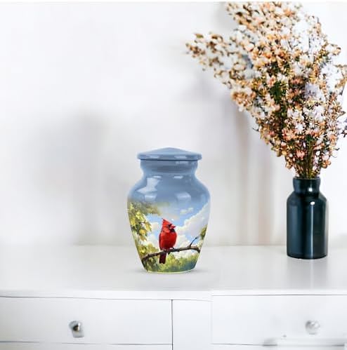 Cardinal Miniature Funeral Urns for Human Ashes - 3 Inch Keepsake Urn