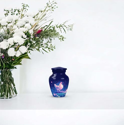 Mini Cremation Urn - 3 Inch Durable Metal Ash Container