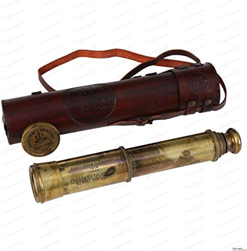Handmade Brass Telescope 1818 Spyglass Replica Antique 32 Inch Tracker