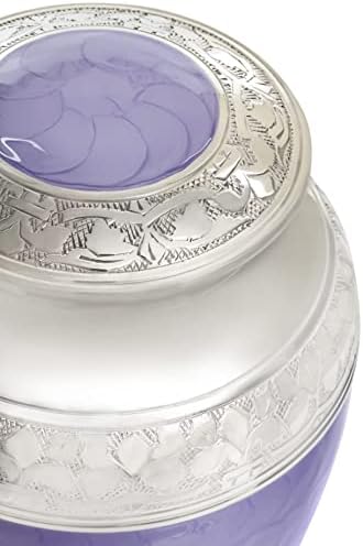 Extra Large Purple Cremation Urn for Human Ashes - 300 lbs Capacity