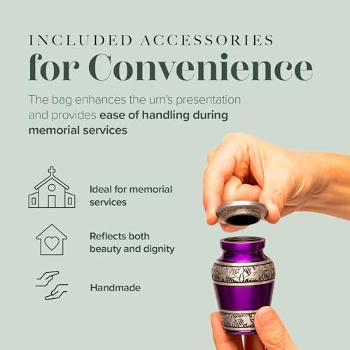 Eternal Harmony Small Keepsake Urn Purple