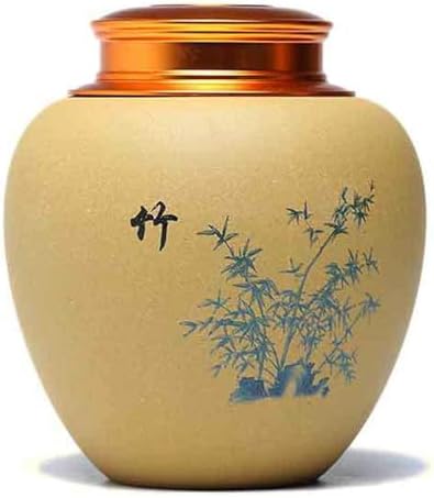 Medium Ceramic Keepsake Urn for Human Ashes - Beautiful Flower and Bird Design