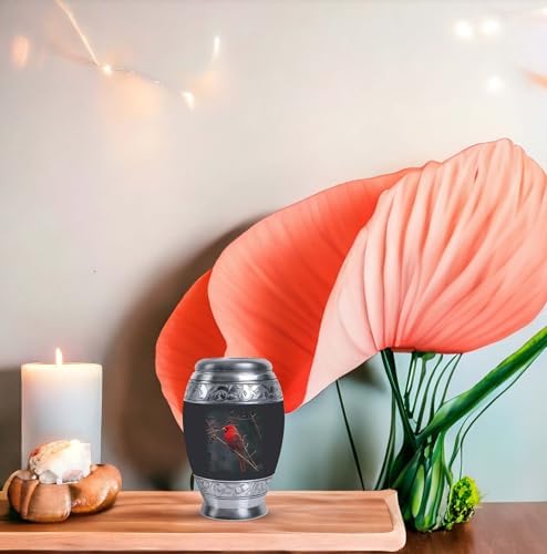 Winter Cardinal Mini Urns For Cremation - Pack Of 2