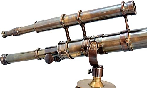 Royal Design Brass Antique Telescope with Tripod