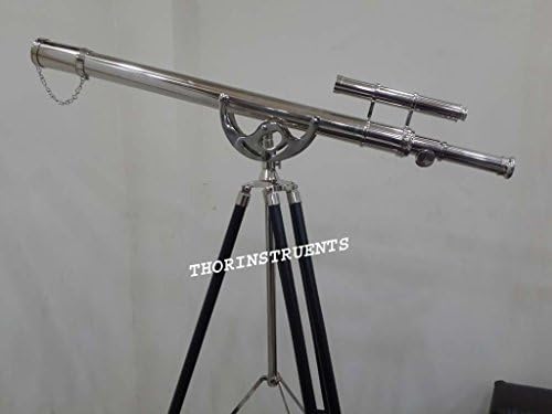 Nautical Brass Telescope with Black Tripod Stand 1