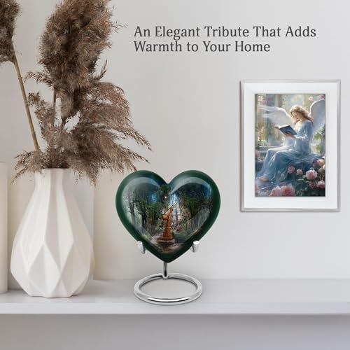 Telescope Decorative Urn for Ash - 8 Inch Cremation Urn with Velvet Liner