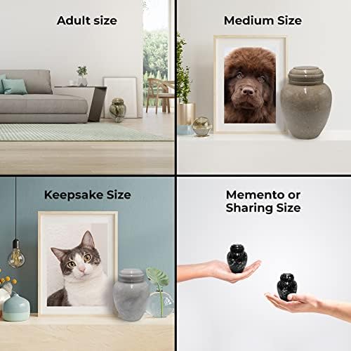 Memorable Marbles Elliptical Medium Decorative Cremation Urn