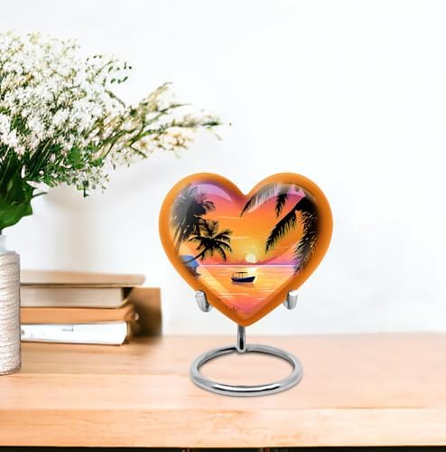 Heart Shape Cremation Urn - Small Keepsake Pack of 4