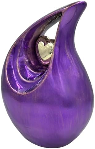 Gorgeous Purple Cremation Urn with Personalization