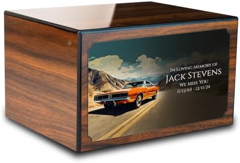 GetUrns Heritage Classic Car Ashes Urn Walnut Wood