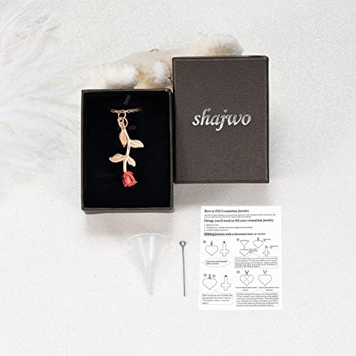 Rose Urn Necklace Cremation Jewelry for Ashes for Women Girls