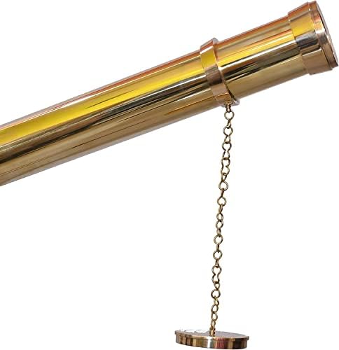 Navirock Nautical Anchor Floor Standing Brass Telescope Decor