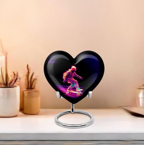 Skateboard Cremation Urn For Human Ashes - 3 Inch