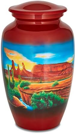 Sonoran Desert Adult Cremation Urn Red