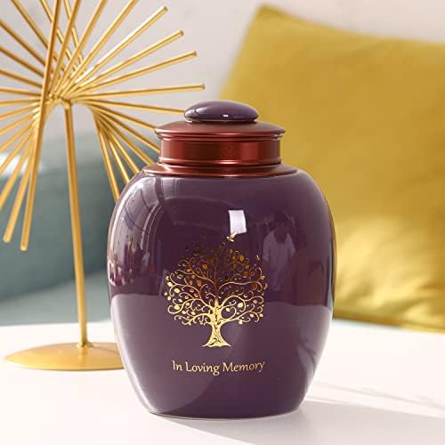 Youdear Memorials Medium Ceramic Urn for Human Ashes