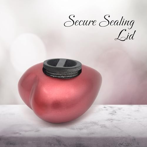 Heart Urn for Human Ashes Small Heart-Shaped Keepsake with Stand