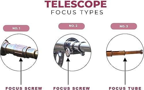 Nauticalshoppee Decorative Brass Telescope with Chrome Finish on Black Wooden Tripod