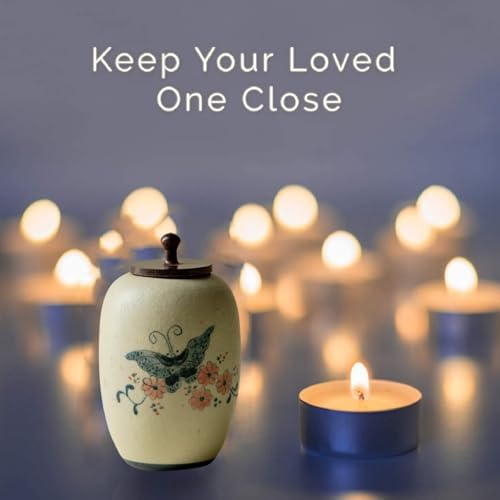 Butterflies Small Urn for Ashes - 35 Inches Decorative