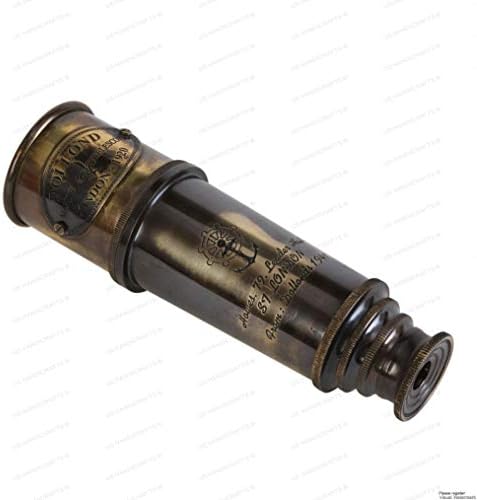 Antique Brass Spyglass - Vintage Pirate Telescope