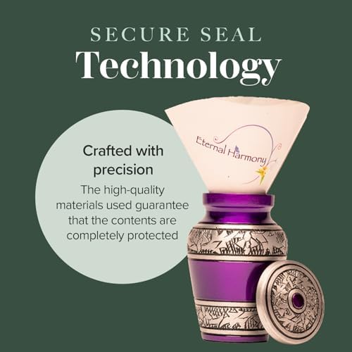 Eternal Harmony Small Keepsake Urn Purple