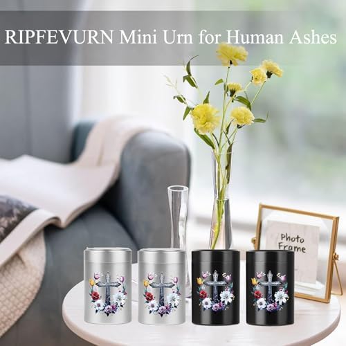 RIPFEVURN Mini Sharing Urns for Human Ashes Keepsake Set of 8