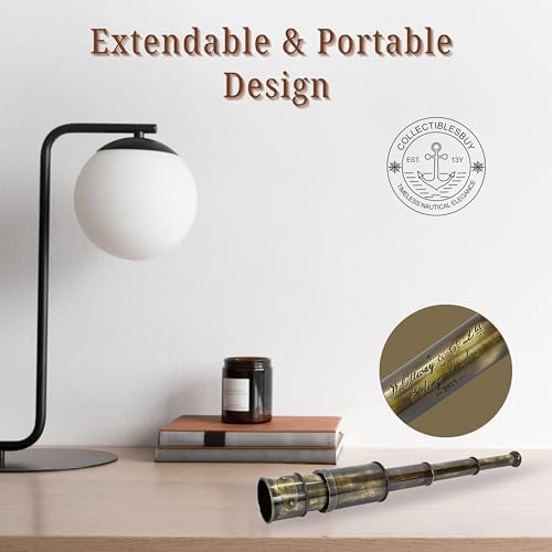 Brass Nautical Telescope 16 Inch Vintage Spyglass with 15x Magnification