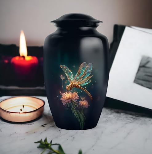 Dragonfly Urns for Human Ashes - 10 Inch Large Cremation Urn