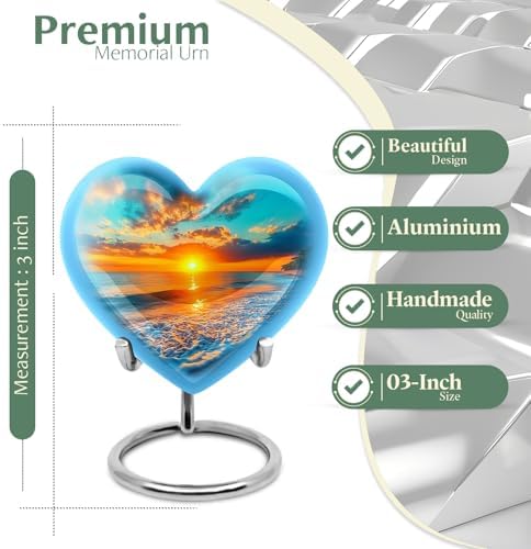 Yatskia Small Cremation Urn 3 Inch Pack of 4