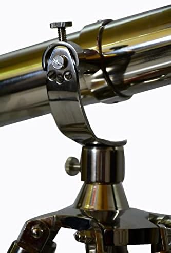 Nickel Finish Nautical Brass Floor Standing Telescope
