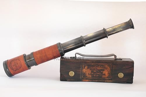 14 Inch Brass Pirate Spyglass Telescope for Adults