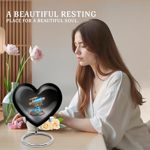 8 Inch Cremation Urn for Adult Ashes - Memorial Decorative Urn