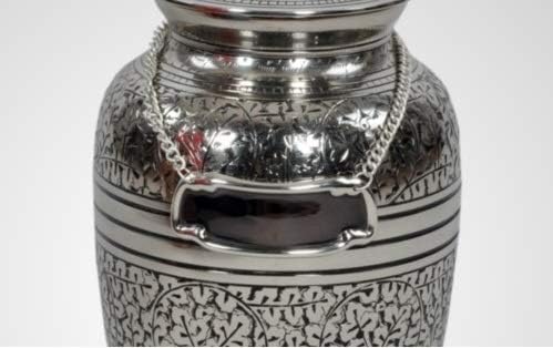 Custom Engraved Brass Name Tag for Cremation Urn