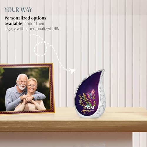 YATSKIA 3 Inch Tall Hummingbird Cremation Urn for Adult Ashes