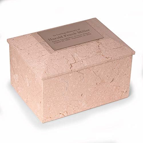 Bey-Berk Deering Moments Botticino Beige Cremation Urn - Large