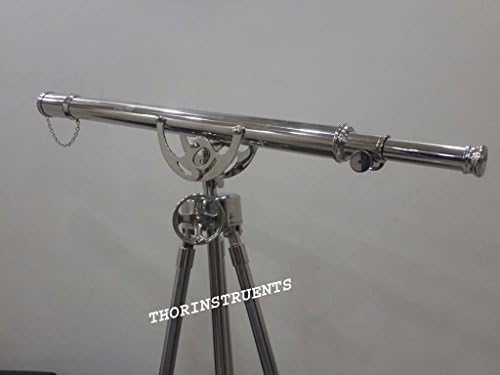 Nautical Brass Telescope With Adjustable Stand