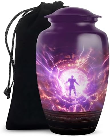 Aliens Themed Cremation Urn for Adult - 10 Inch Large Size